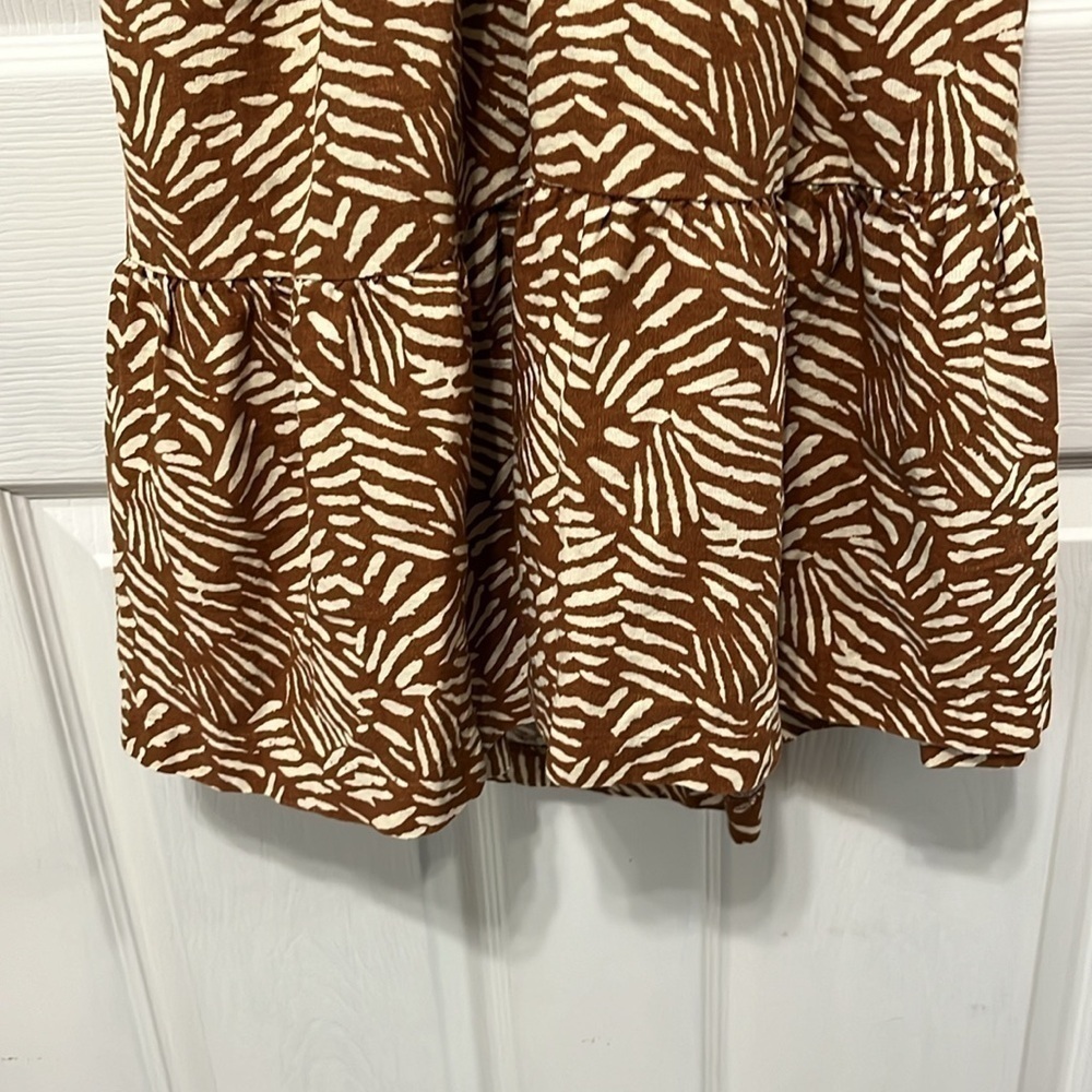 House of Harlow Leaf Print Tie Back Sundress  Mini Size Small - Picture 3 of 9